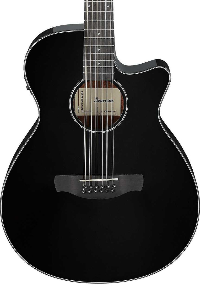 Ibanez AEG5012-BKH AEG Series 12-String Electro Acoustic Guitar in Black High Gloss Ibanez AEG5012-BKH AEG Series 12-String Electro Acoustic Guitar in Black High Gloss