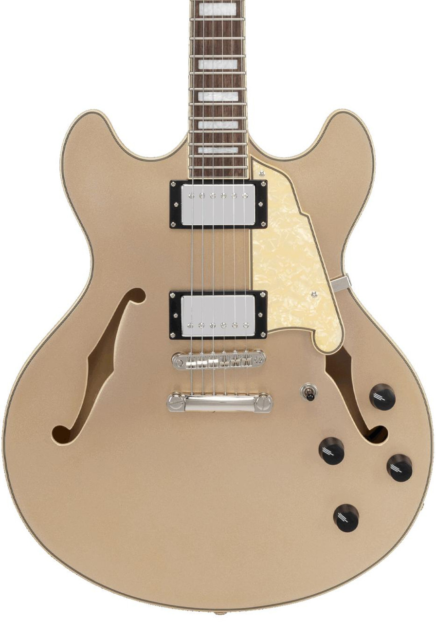 B-Stock : D’Angelico Premier DC Semi-Hollow Electric Guitar in Desert Gold #002