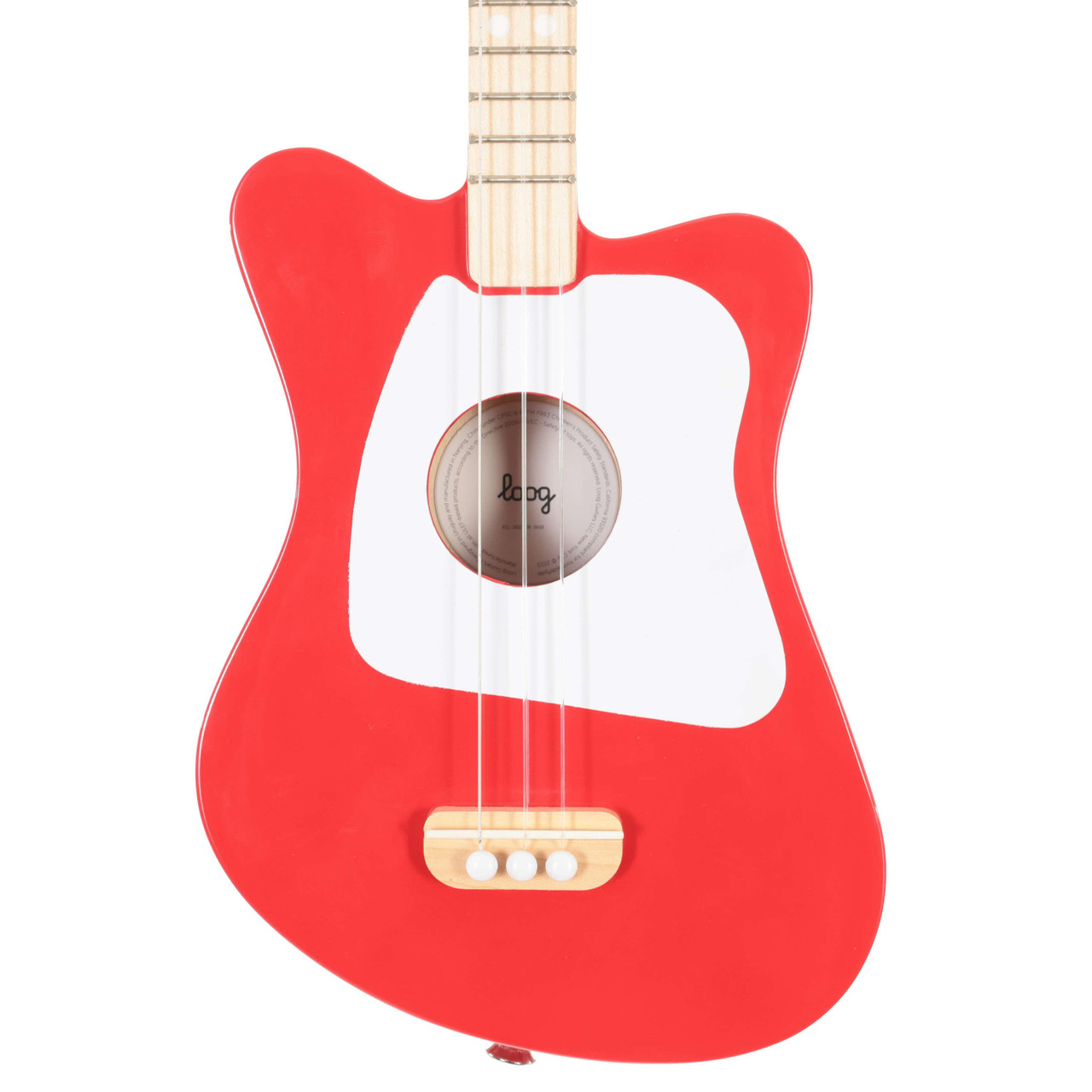 B Stock : Loog Mini Acoustic Guitar in Red for Ages 3 Plus - 001 B Stock : Loog Mini Acoustic Guitar in Red for Ages 3 Plus - 001