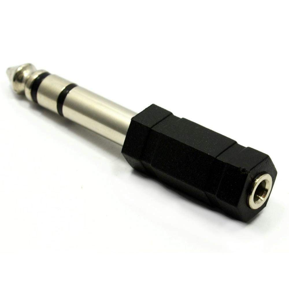 Andertons Pro Sound 6.3mm Stereo Jack Plug to 3.5mm Stereo Socket Andertons Pro Sound 6.3mm Stereo Jack Plug to 3.5mm Stereo Socket