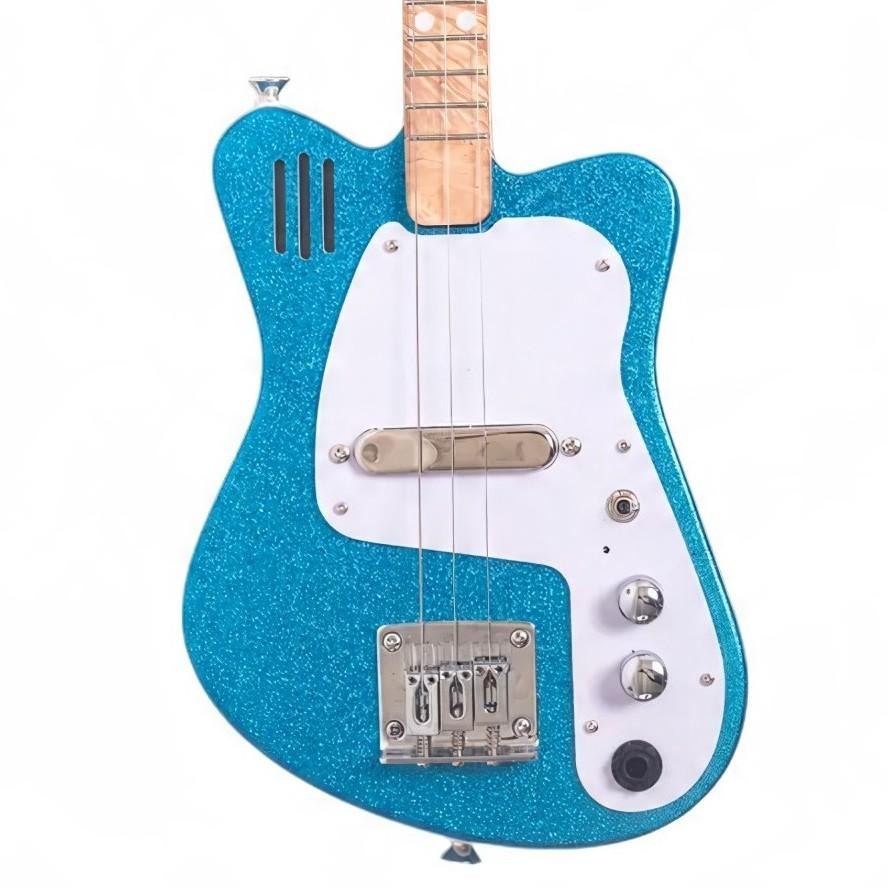 Loog Mini Electric Guitar in Sparkle Blue for Ages 3 Plus Loog Mini Electric Guitar in Sparkle Blue for Ages 3 Plus