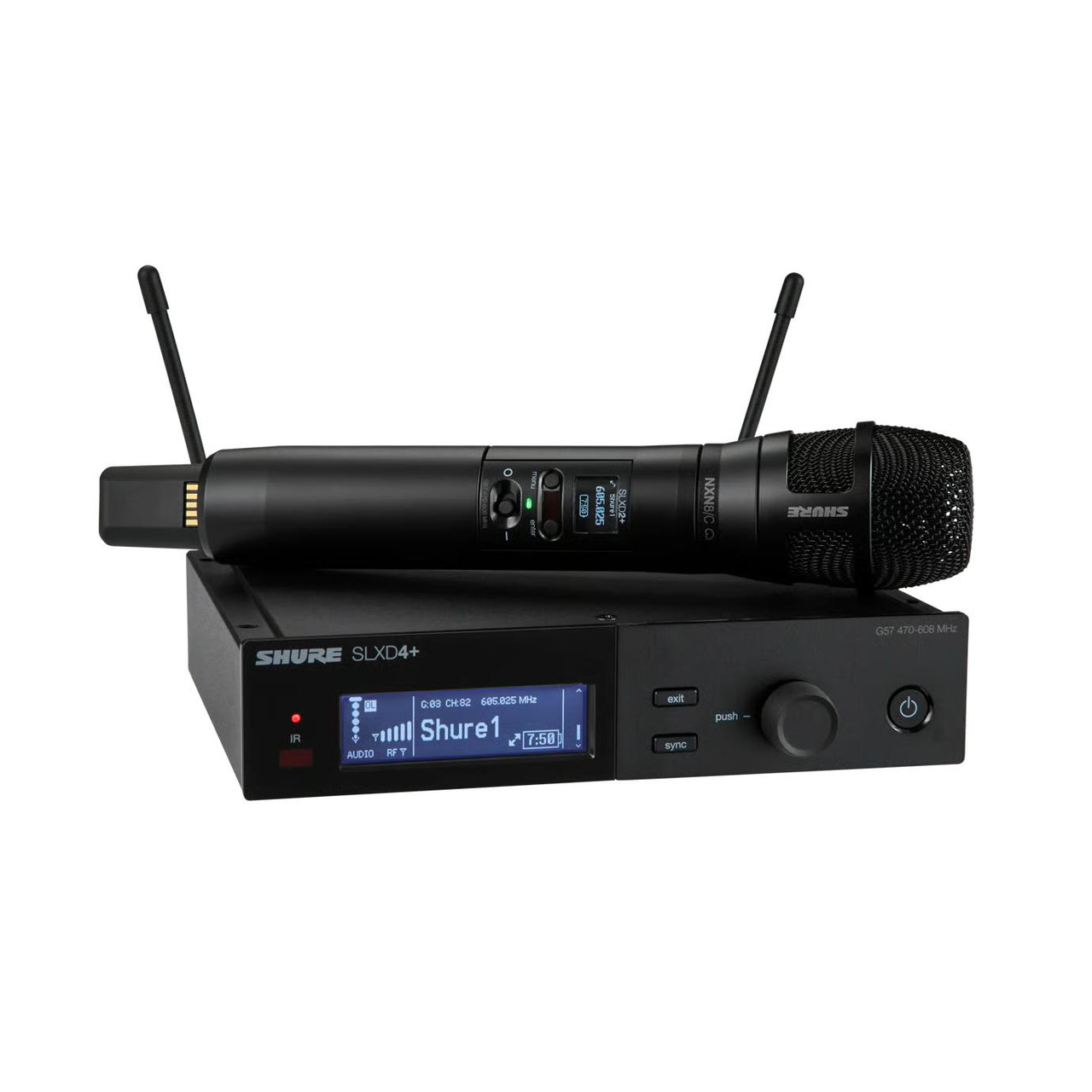 Shure SLXD24+/N8C Digital Wireless Handheld System with Nexadyne 8/C Cardioid Dynamic Microphone - S50 band