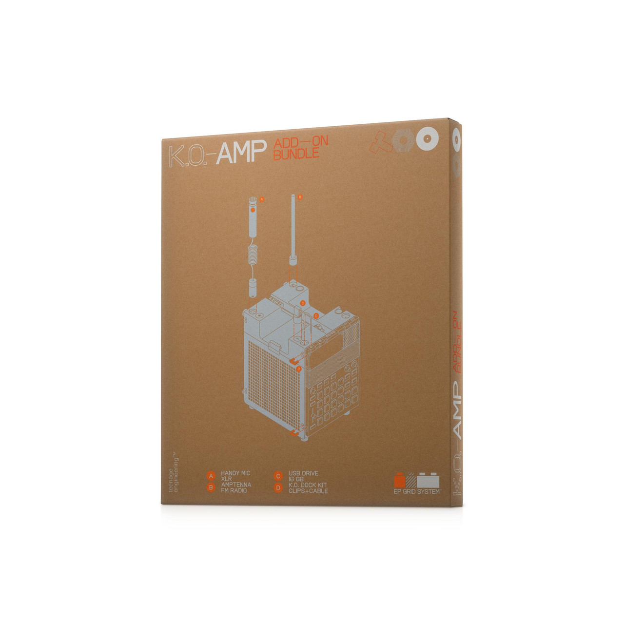 Teenage Engineering EP-35 K.O. AMP Accessory Bundle with Handy Mic, K.O. Dock Kit, 16GB USB Drive and Amptenna Teenage Engineering EP-35 K.O. AMP Accessory Bundle with Handy Mic, K.O. Dock Kit, 16GB USB Drive and Amptenna