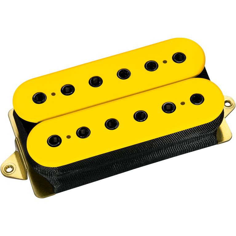 DiMarzio PAF Joe Neck Pickup - Standard Spacing in Yellow with Black Pole Pieces