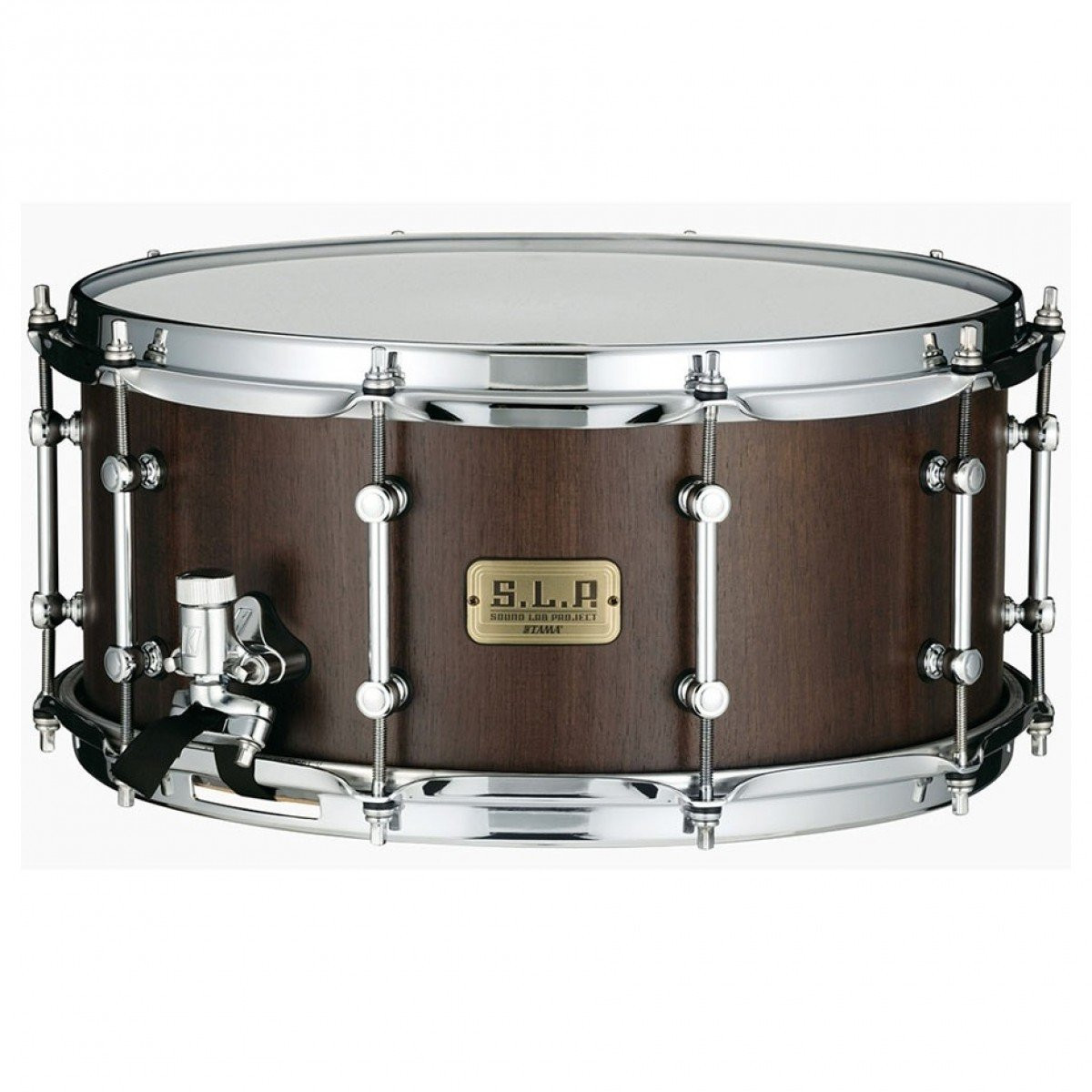 Tama SLP 14x6.5 Walnut Snare Drum in Matte Black Tama SLP 14x6.5 Walnut Snare Drum in Matte Black
