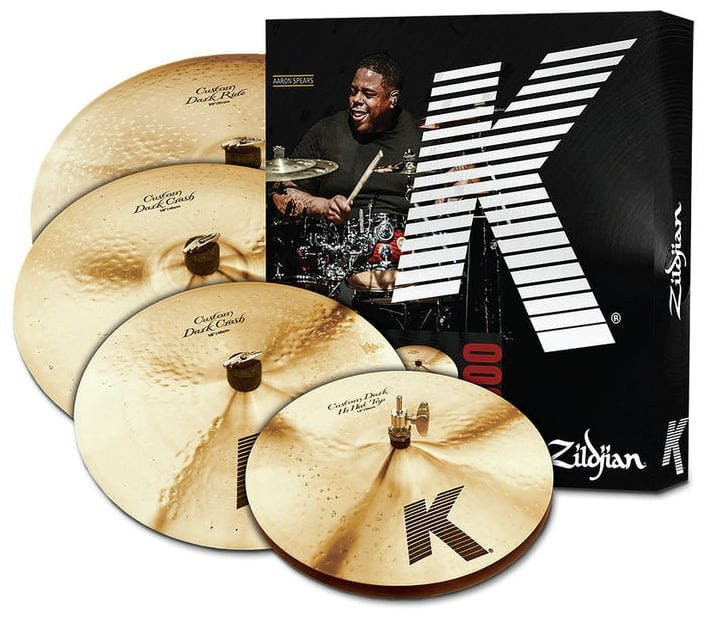 Zildjian K Custom Dark Box Set, 14" Hi Hats, 16" Crash, 20" Ride
