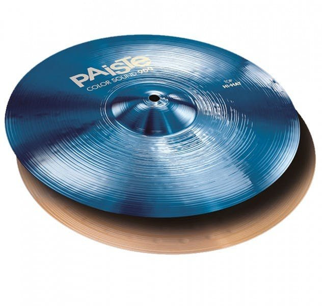 Paiste 14" Color Sound 900 Medium Hi-Hat Cymbals - Blue Paiste 14" Color Sound 900 Medium Hi-Hat Cymbals - Blue