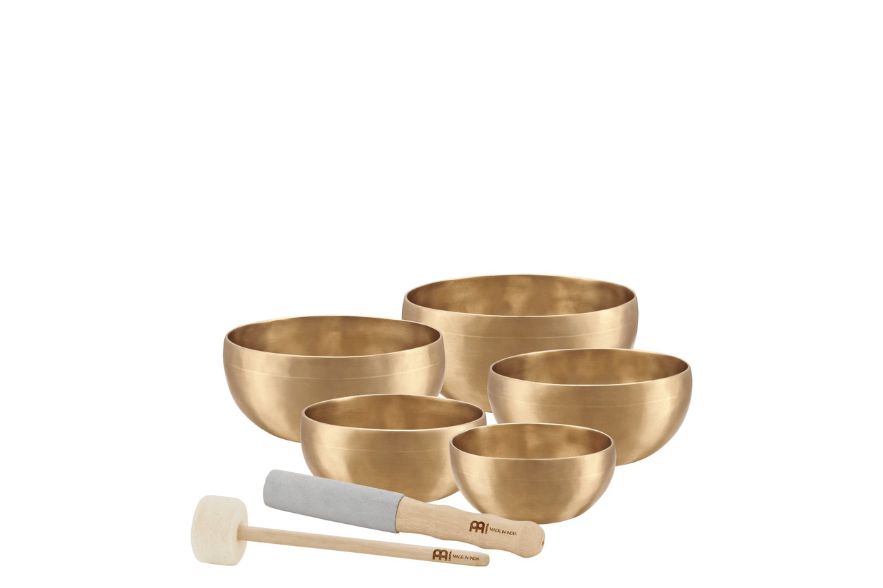 Meinl Singing Bowl 5 Bowl Set - SB-U-400, SB-U-500, SB-U-600, SB-U-700, SB-U-750, SB-RM-LE, SB-M-LT-S Meinl Singing Bowl 5 Bowl Set - SB-U-400, SB-U-500, SB-U-600, SB-U-700, SB-U-750, SB-RM-LE, SB-M-LT-S