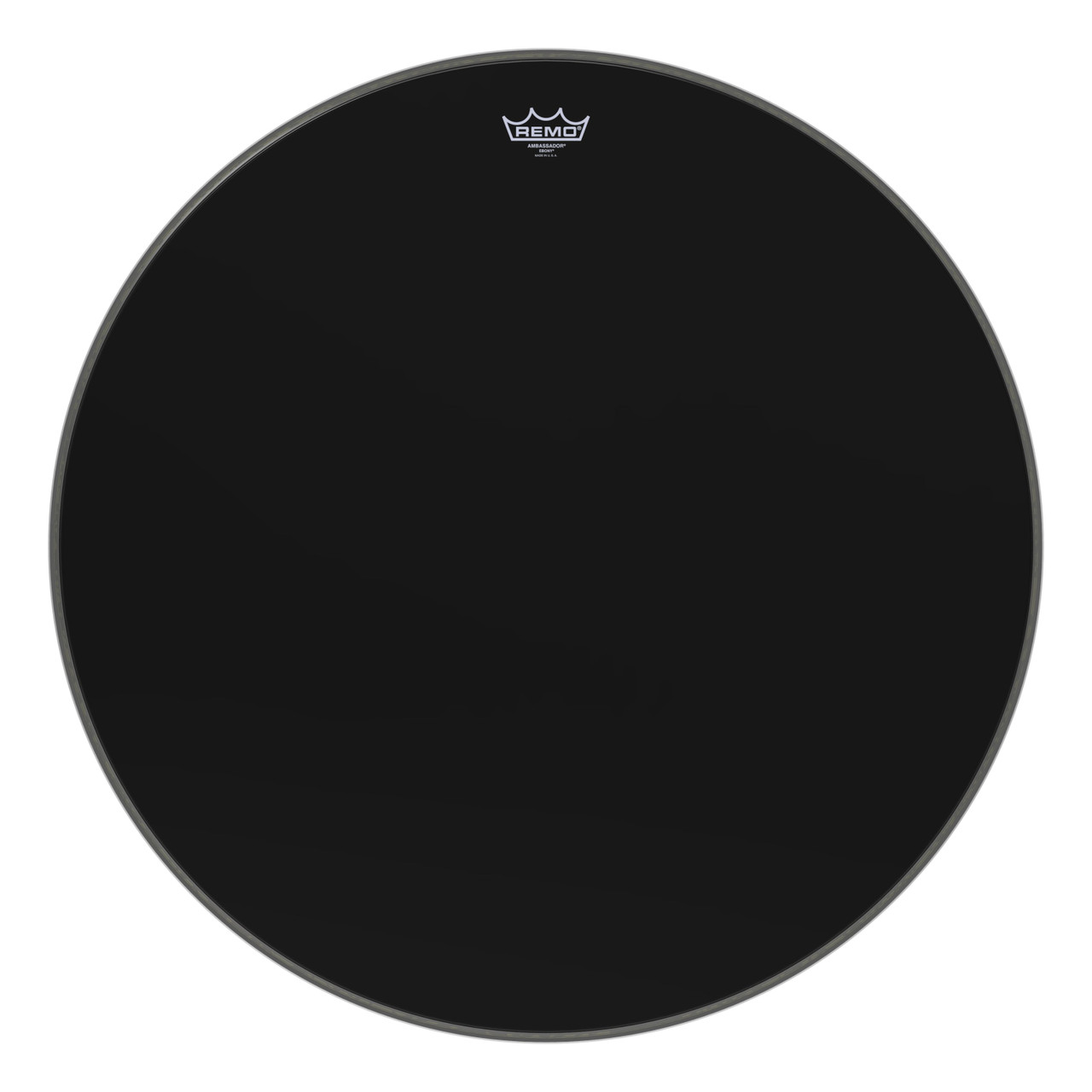 Remo 28" Ebony Ambassador Bass Drum Head Remo 28" Ebony Ambassador Bass Drum Head