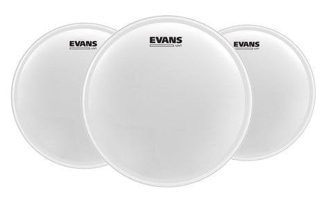 Evans UV1 Coated Tom Pack-Rock 10", 12", 16" Evans UV1 Coated Tom Pack-Rock 10", 12", 16"