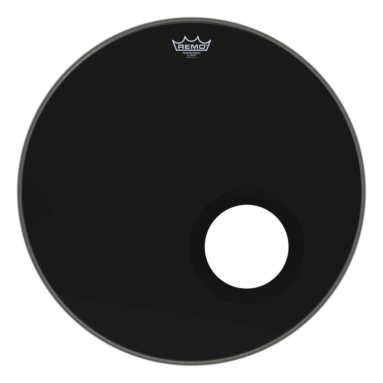 Remo 22" Powerstroke 3 Ebony Bass Drum Head Remo 22" Powerstroke 3 Ebony Bass Drum Head