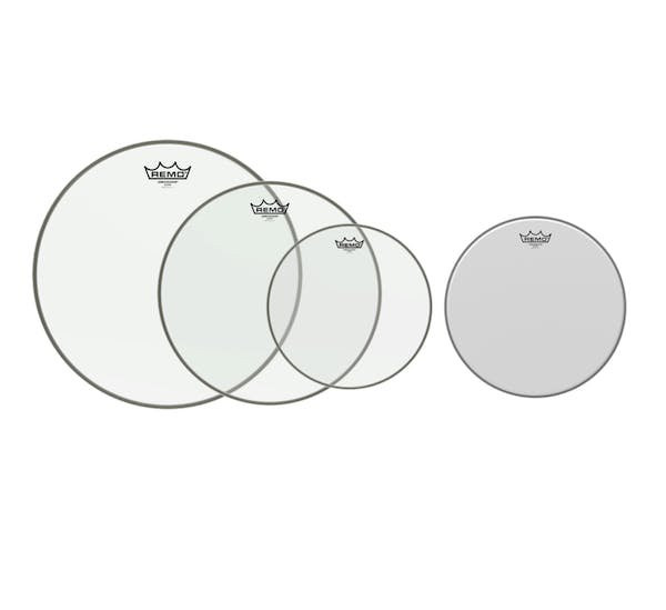 Remo Pro Pack Ambassador Clear Heads - 10", 12", 16", With 14" Ambassador Coated Remo Pro Pack Ambassador Clear Heads - 10", 12", 16", With 14" Ambassador Coated