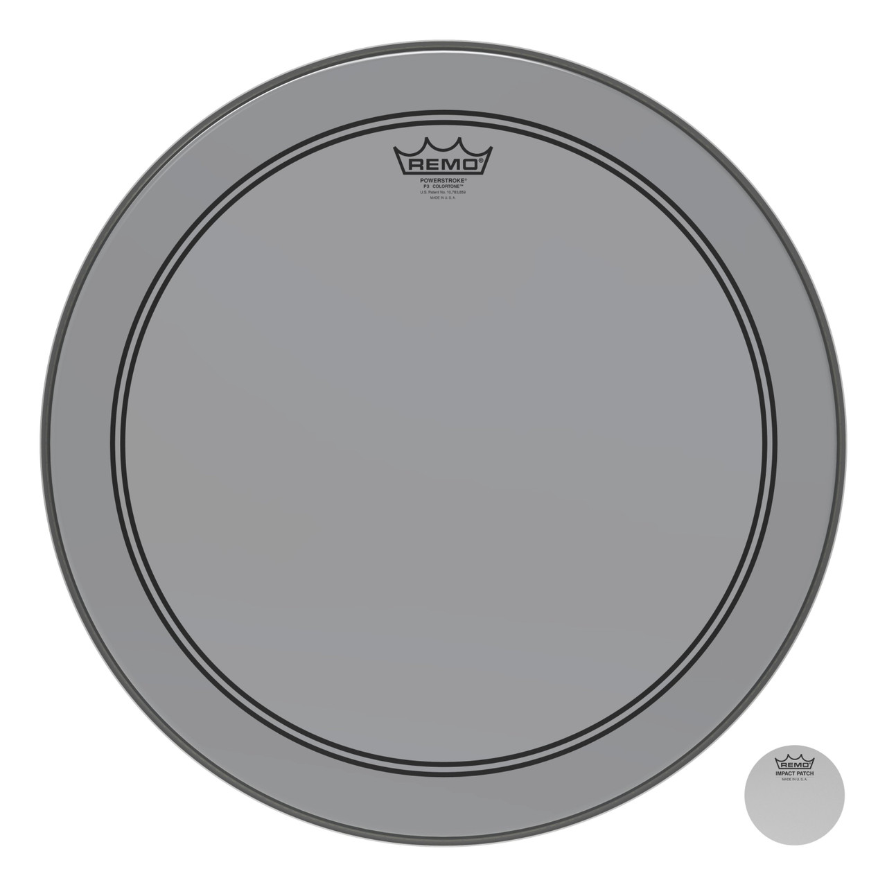 Remo Powerstroke 3 Colortone Bass Drum Head - Smoke - 18" Remo Powerstroke 3 Colortone Bass Drum Head - Smoke - 18"