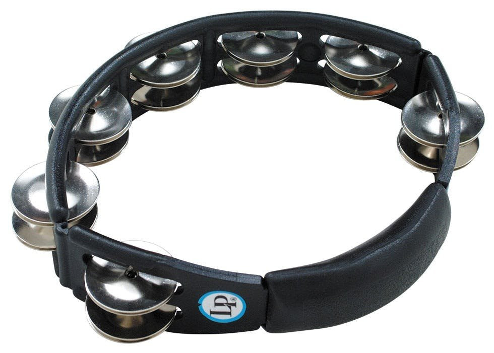 LP Cyclops Tambourine Hand Held Steel Black LP Cyclops Tambourine Hand Held Steel Black