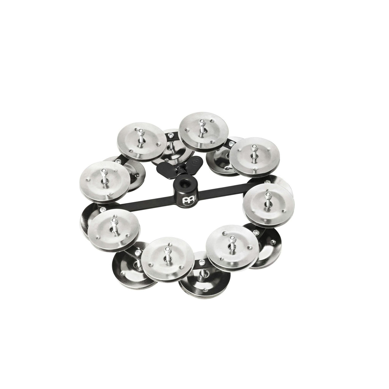 Meinl Headliner Hi Hat Tambourine | Double Row in Black Meinl Headliner Hi Hat Tambourine | Double Row in Black