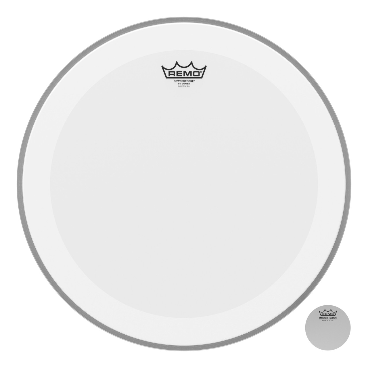 Remo Powerstroke 4 Coated Bass Drum Head with Double Layer - 18" Remo Powerstroke 4 Coated Bass Drum Head with Double Layer - 18"