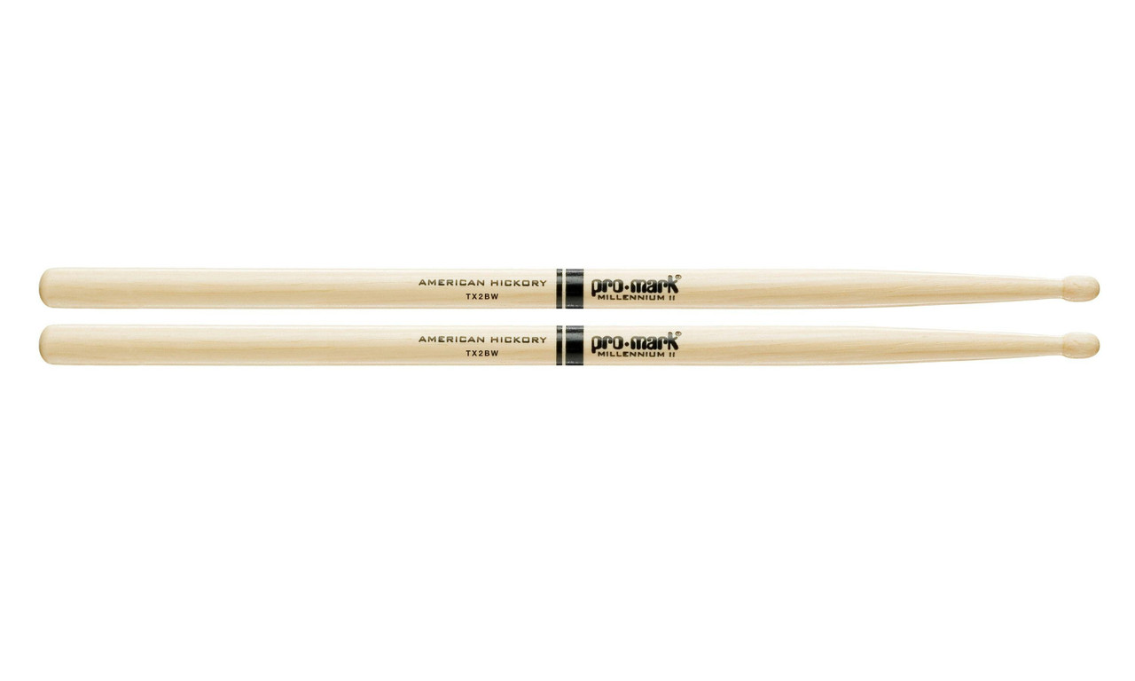 Promark Hickory 2B Wood Tip Sticks Promark Hickory 2B Wood Tip Sticks