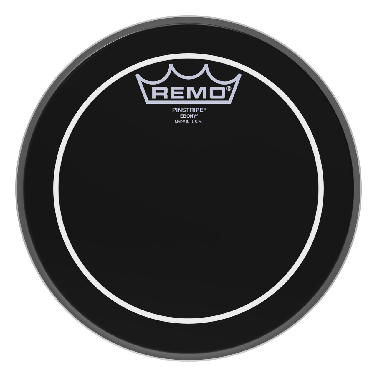 Remo 8" Ebony Pinstripe Tom Head Remo 8" Ebony Pinstripe Tom Head