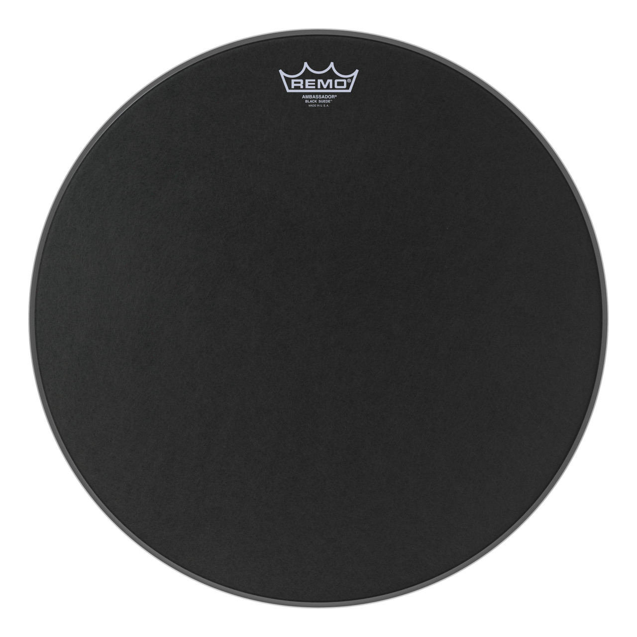 Remo 18" Black Suede Ambassador Snare / Floor Tom Head Remo 18" Black Suede Ambassador Snare / Floor Tom Head