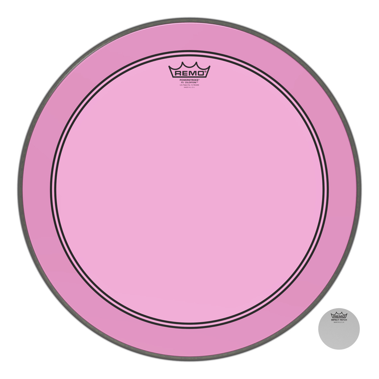Remo Powerstroke 3 Colortone Bass Drum Head - Pink - 20" Remo Powerstroke 3 Colortone Bass Drum Head - Pink - 20"