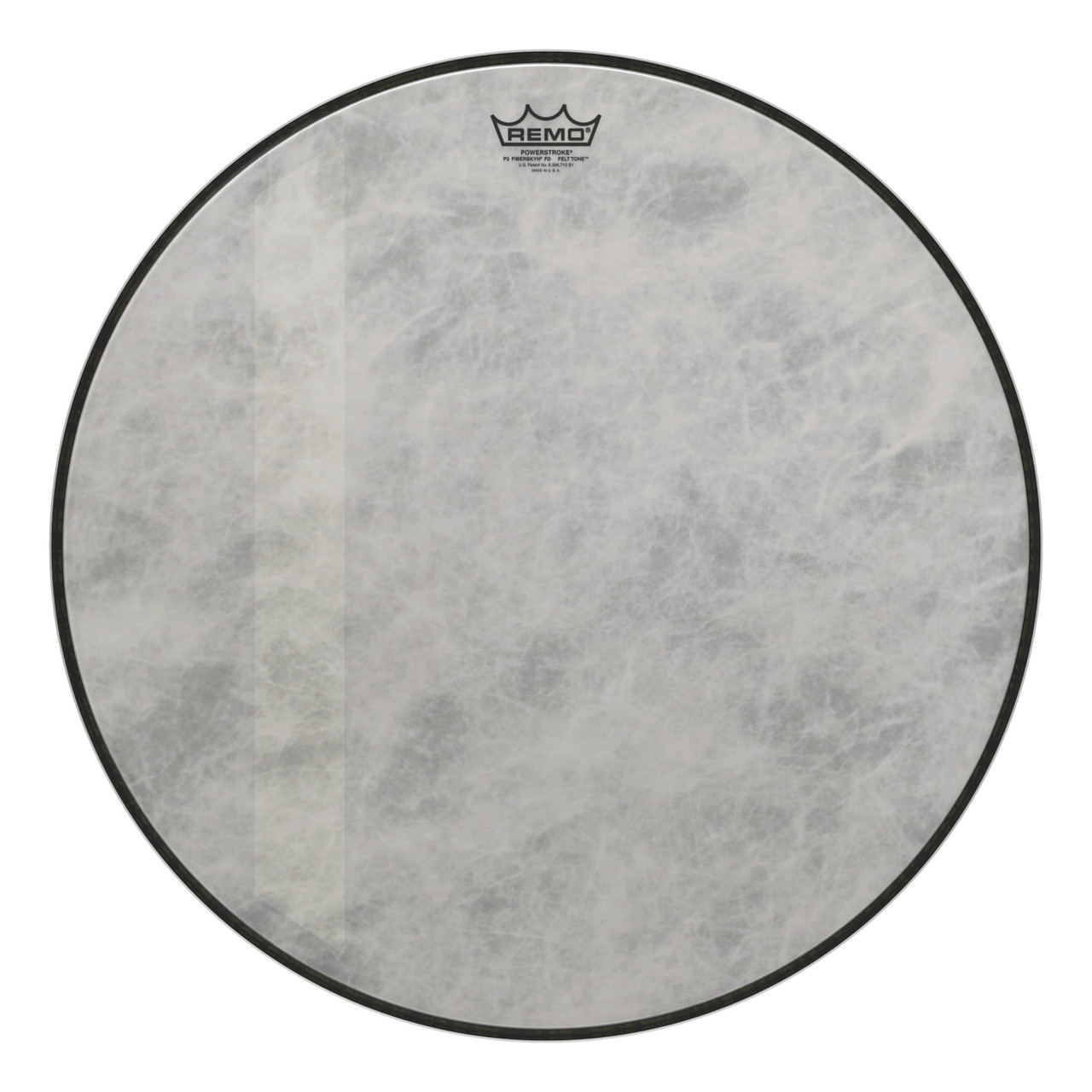 Remo Powerstroke 3 Fiberskyn Diplomat Felt Tone Bass Drum Head - 22" Remo Powerstroke 3 Fiberskyn Diplomat Felt Tone Bass Drum Head - 22"