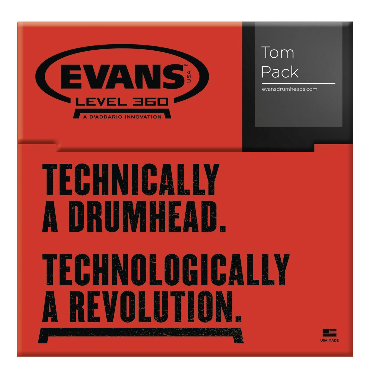 Evans G2 Tompack - Coated - Rock 10", 12", 16" Evans G2 Tompack - Coated - Rock 10", 12", 16"