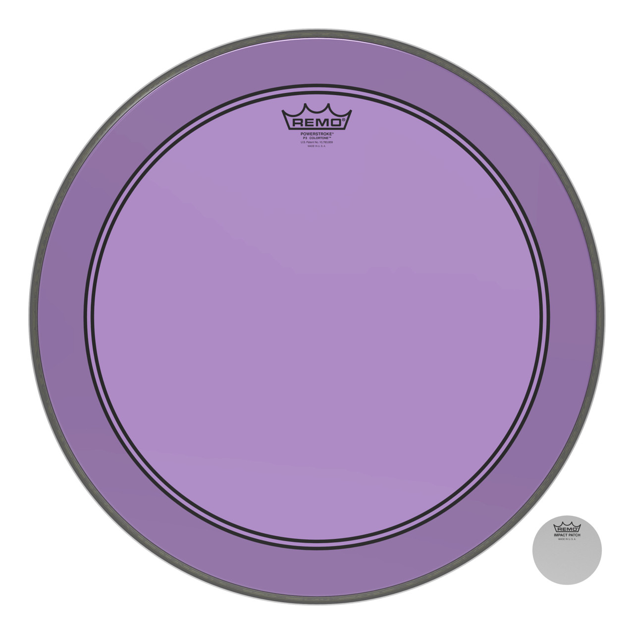 Remo Powerstroke 3 Colortone Bass Drum Head - Purple - 20" Remo Powerstroke 3 Colortone Bass Drum Head - Purple - 20"