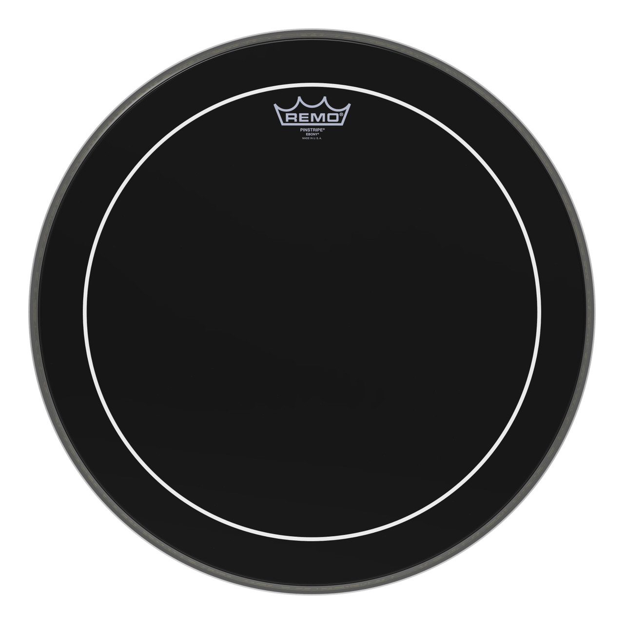 Remo 18" Ebony Pinstripe Bass Drum Head Remo 18" Ebony Pinstripe Bass Drum Head