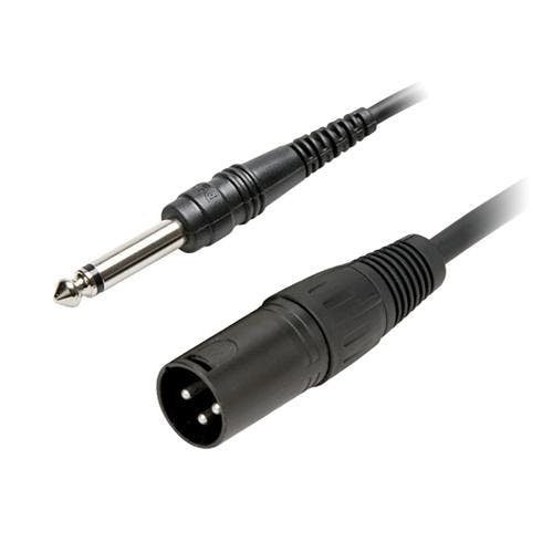 6.3mm Mono Jack to Male XLR (Pin 2 Hot) 6M 6.3mm Mono Jack to Male XLR (Pin 2 Hot) 6M