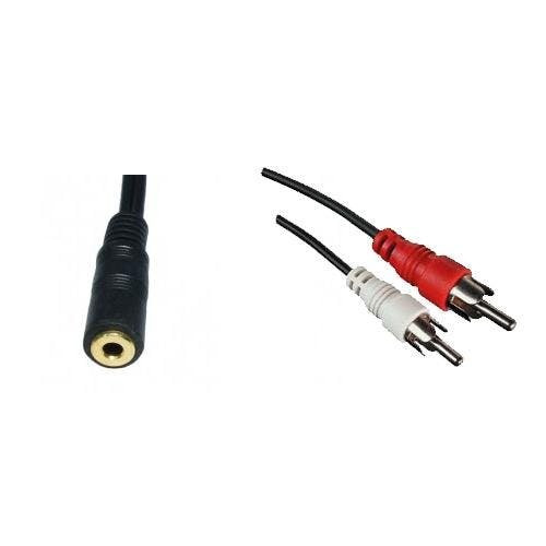 Lynx 3.5mm Stereo Socket to 2x RCA Phono Plugs Lynx 3.5mm Stereo Socket to 2x RCA Phono Plugs