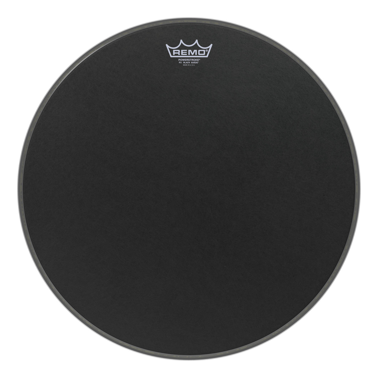 Remo Powerstroke 3 Black Suede Bass Drum Head - 18" Remo Powerstroke 3 Black Suede Bass Drum Head - 18"