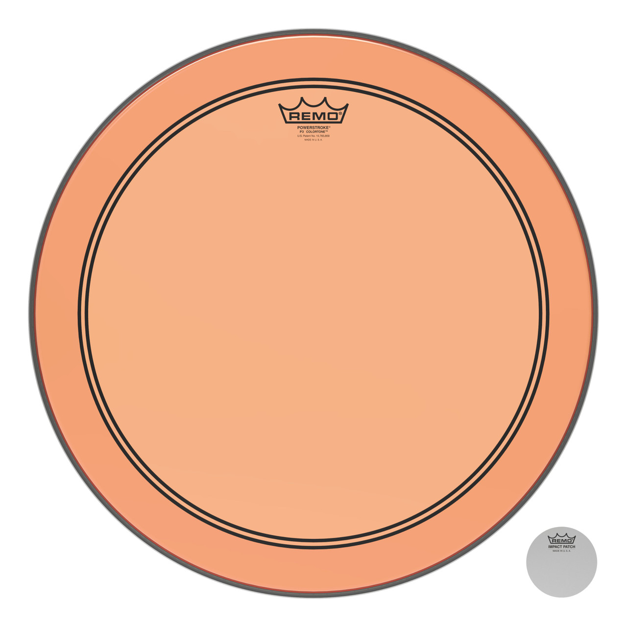 Remo Powerstroke 3 Colortone Bass Drum Head - Orange - 18" Remo Powerstroke 3 Colortone Bass Drum Head - Orange - 18"