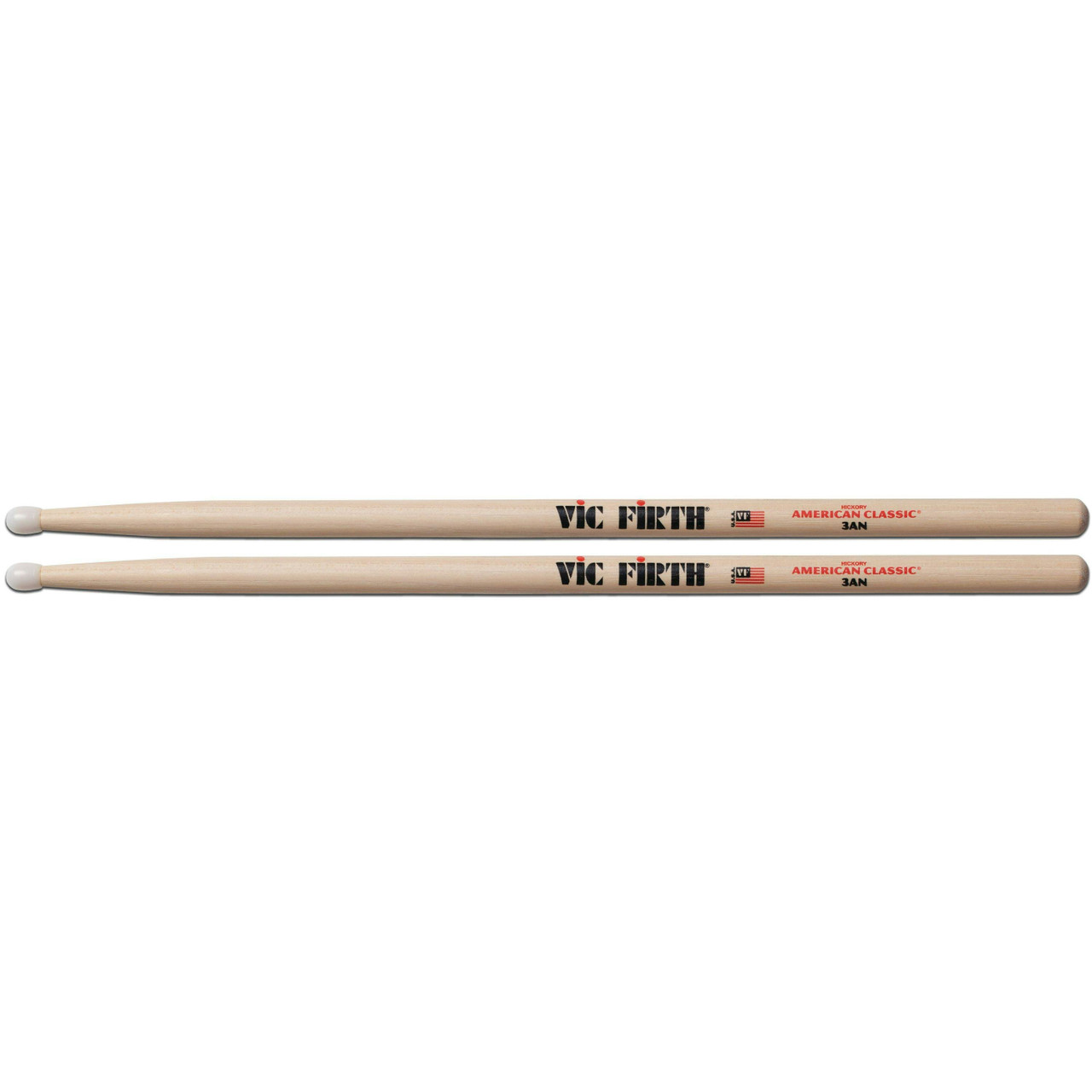 Vic Firth American Classic 3AN Nylon Tip Drumsticks Vic Firth American Classic 3AN Nylon Tip Drumsticks