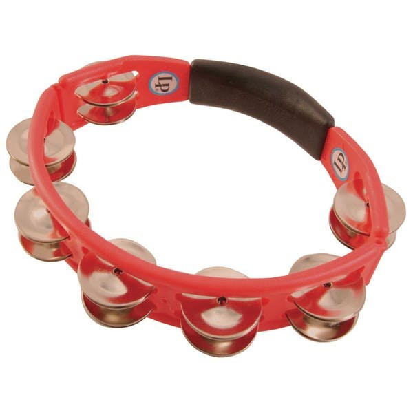 LP Cyclops Tambourine Hand Held Steel Red LP Cyclops Tambourine Hand Held Steel Red