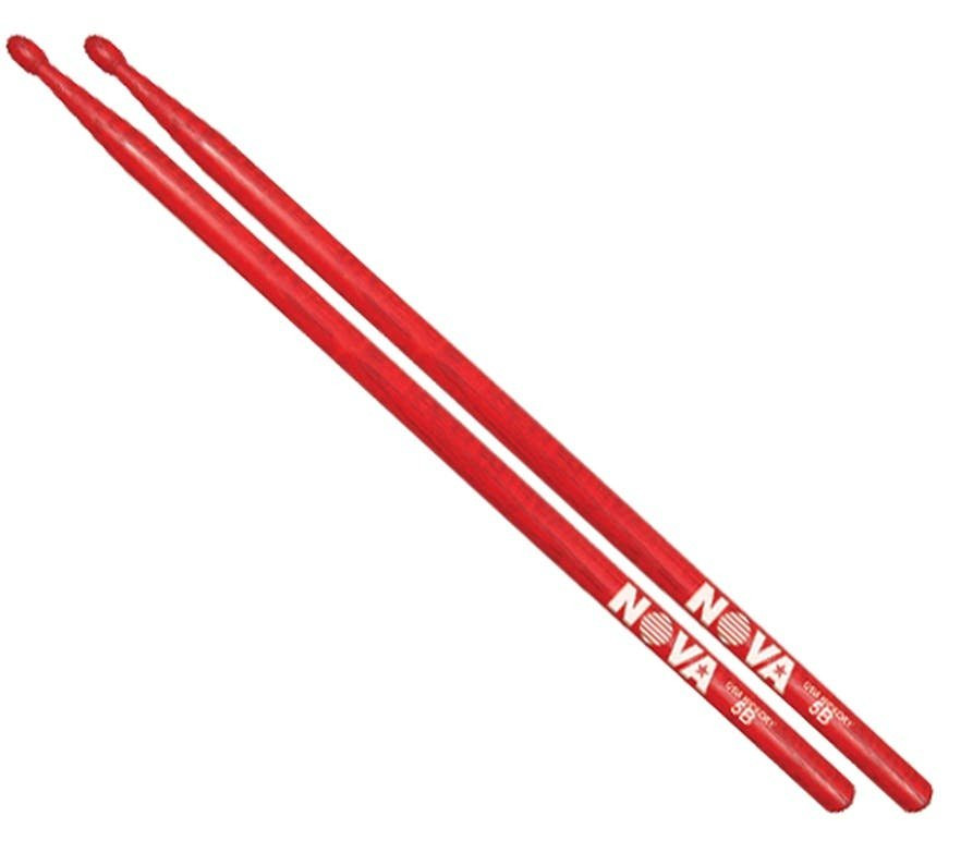 Vic Firth Nova 5B Nylon Tip Drumsticks in Red