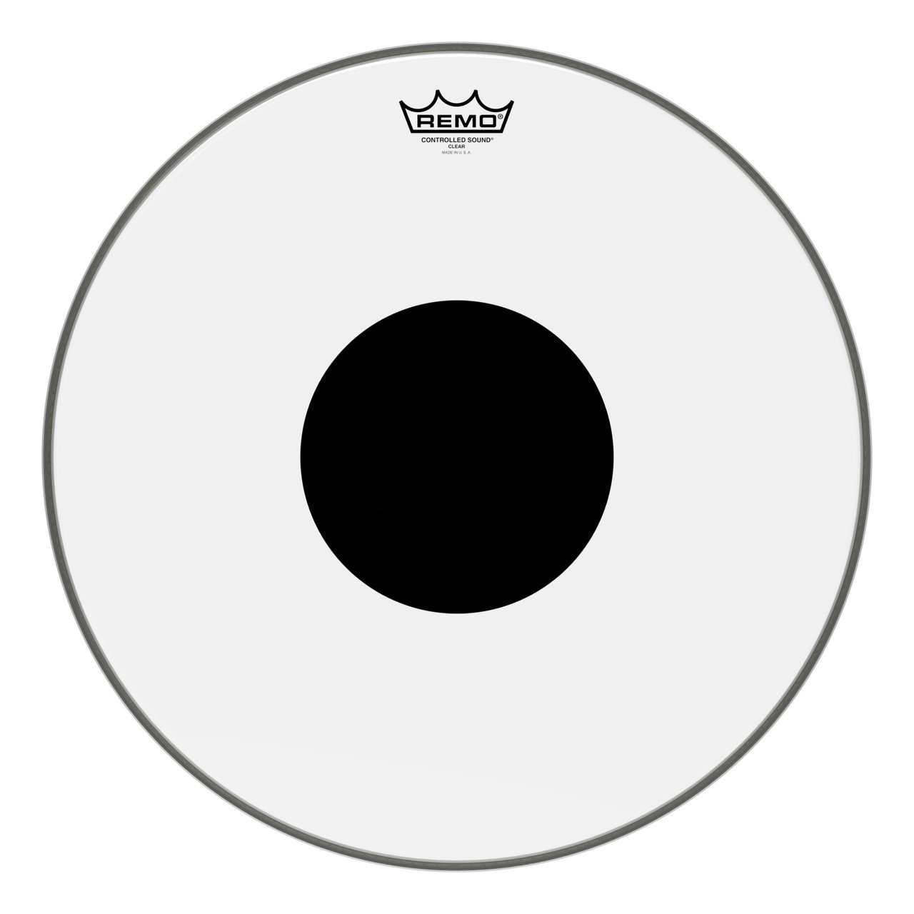 Remo 18" CS Clear Floor Tom Head with Black Dot