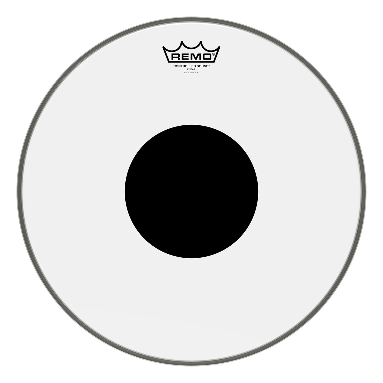 Remo 15" CS Clear Tom / Snare / Floor Tom Head with Black Dot