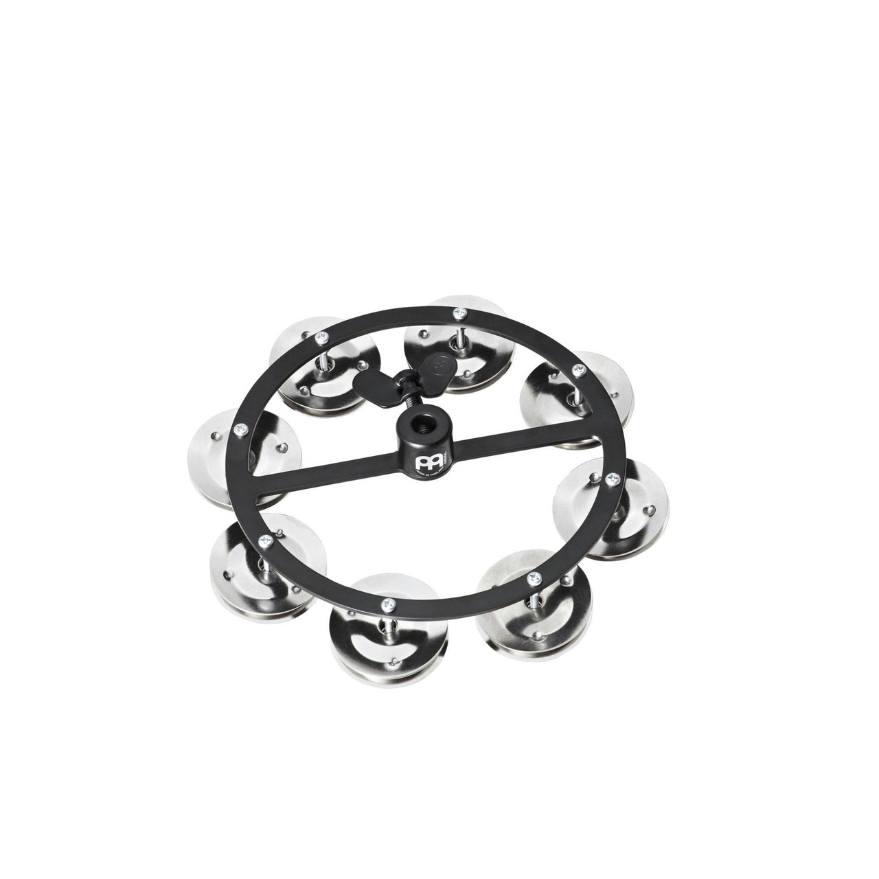 Meinl Hi Hat Tambourine | Single Row in Black Meinl Hi Hat Tambourine | Single Row in Black