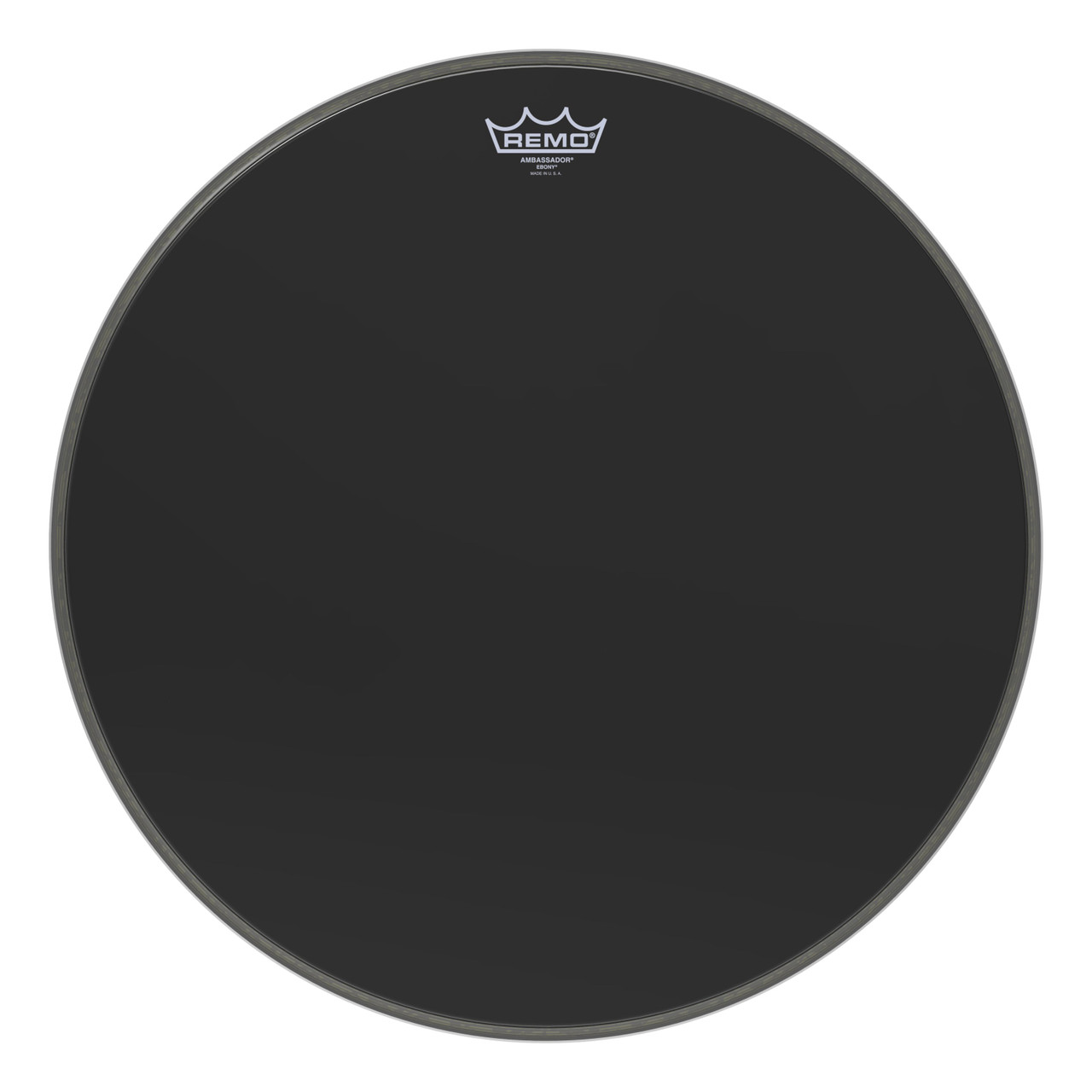 Remo 20" Ebony Ambassador Bass Drum Head Remo 20" Ebony Ambassador Bass Drum Head