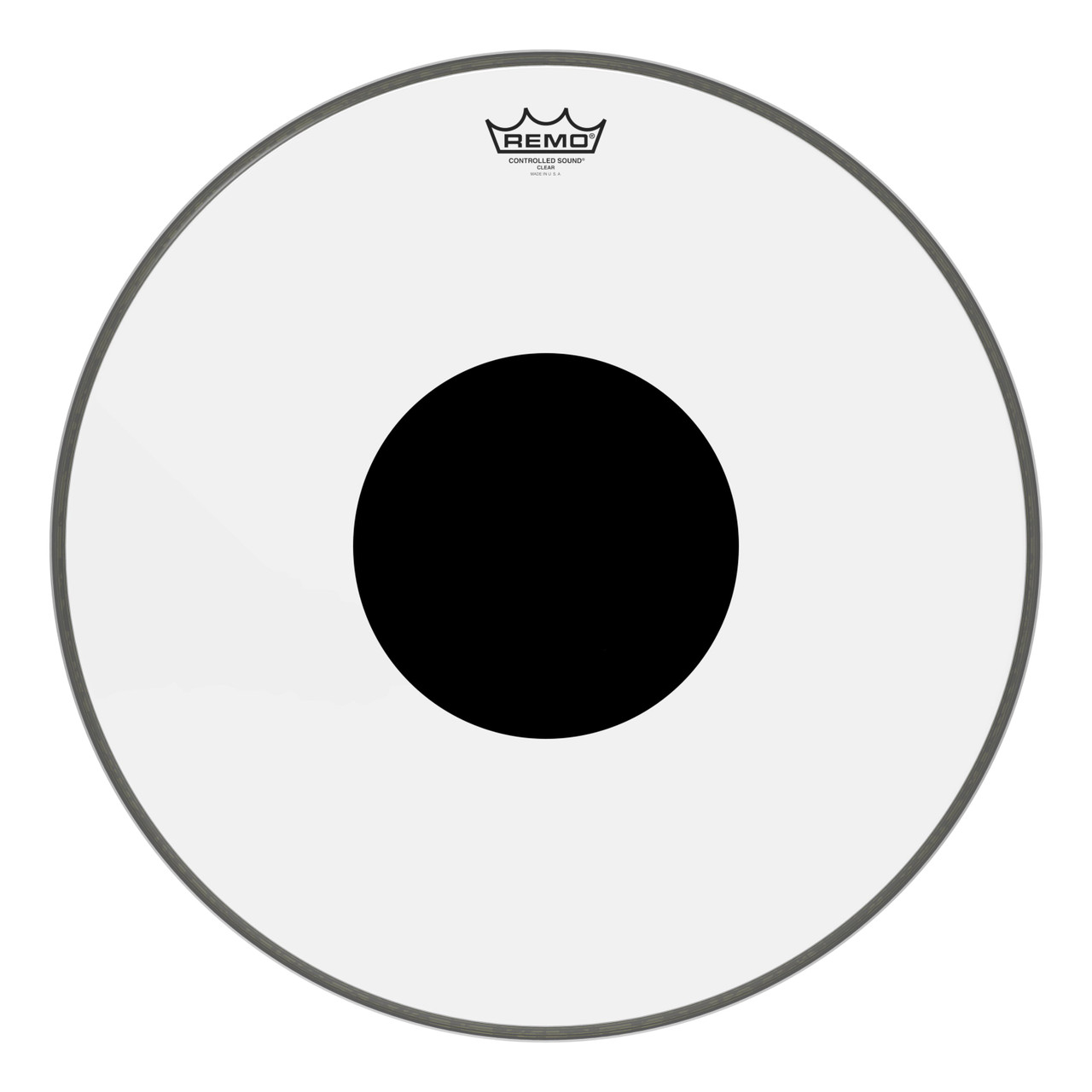 Remo 20" CS Clear Bass Drum Head with Black Dot