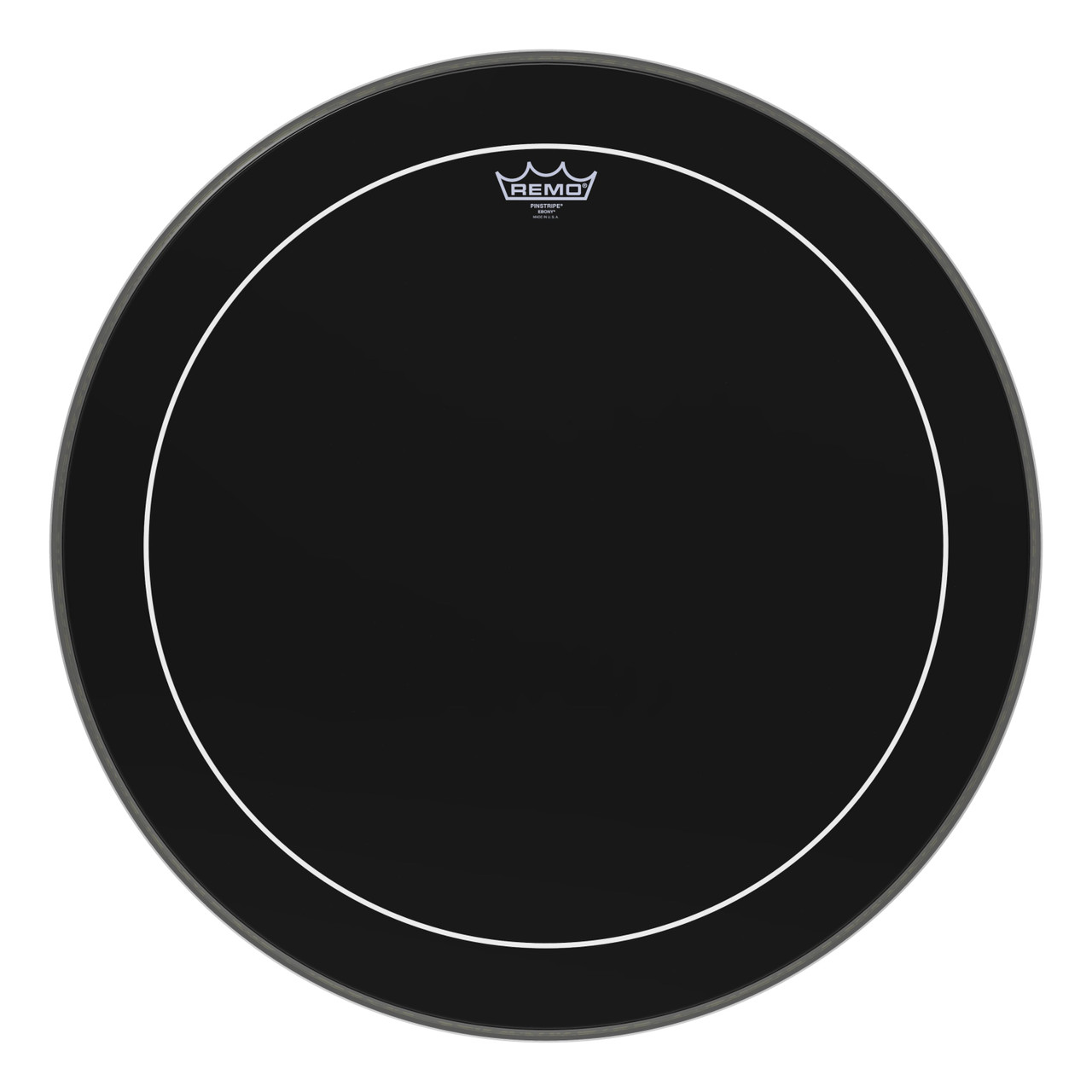 Remo 24" Ebony Pinstripe Bass Drum Head Remo 24" Ebony Pinstripe Bass Drum Head