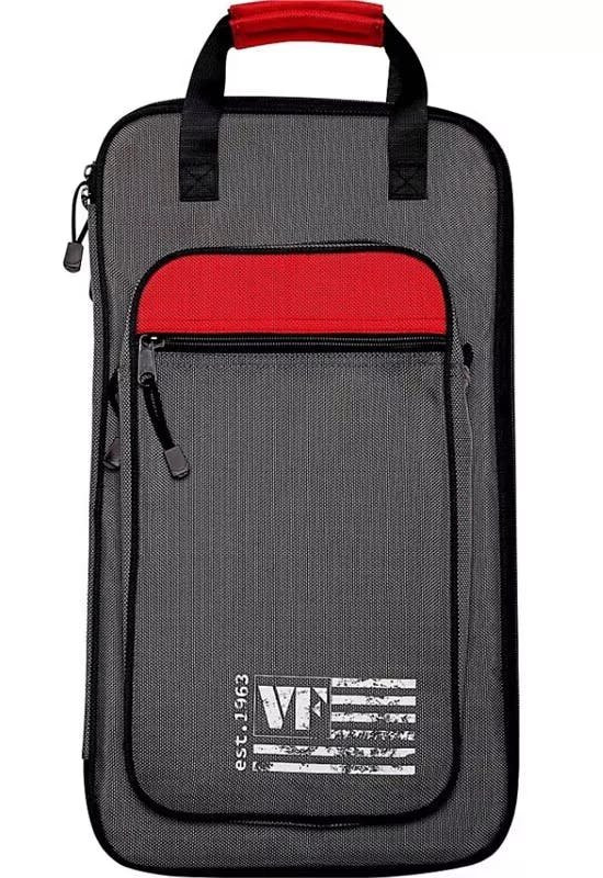 Vic Firth Stick Bag, Grey, Red Trim Vic Firth Stick Bag, Grey, Red Trim