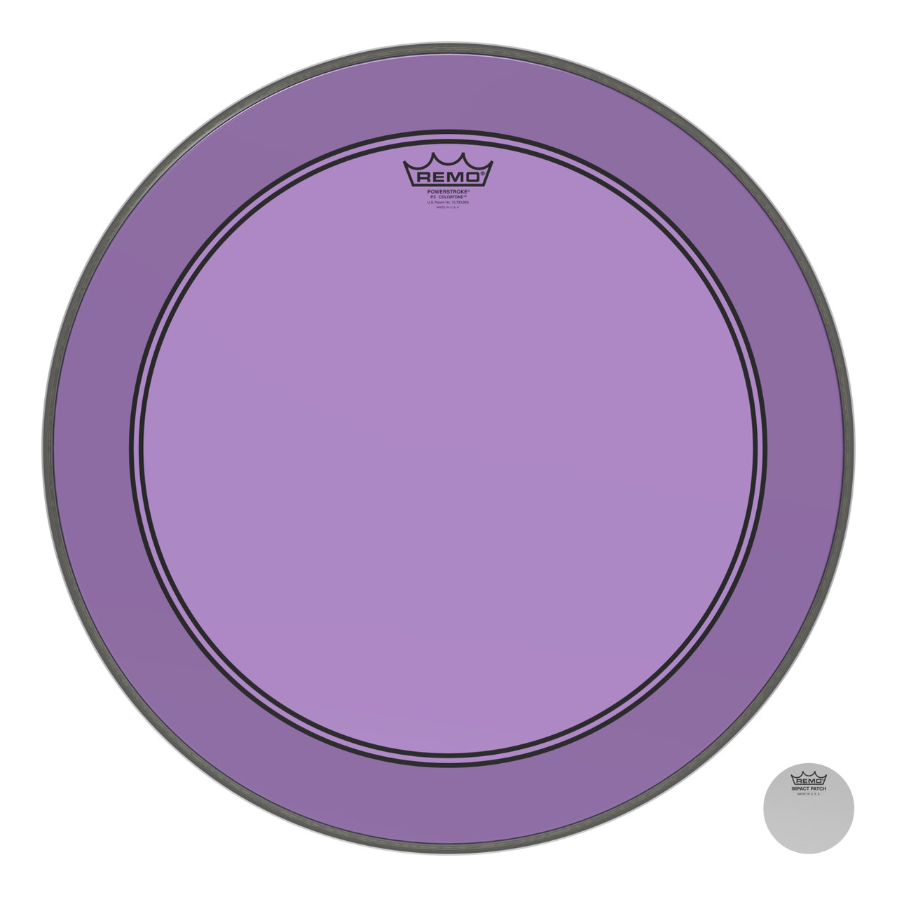 Remo Powerstroke 3 Colortone Bass Drum Head - Purple - 22" Remo Powerstroke 3 Colortone Bass Drum Head - Purple - 22"