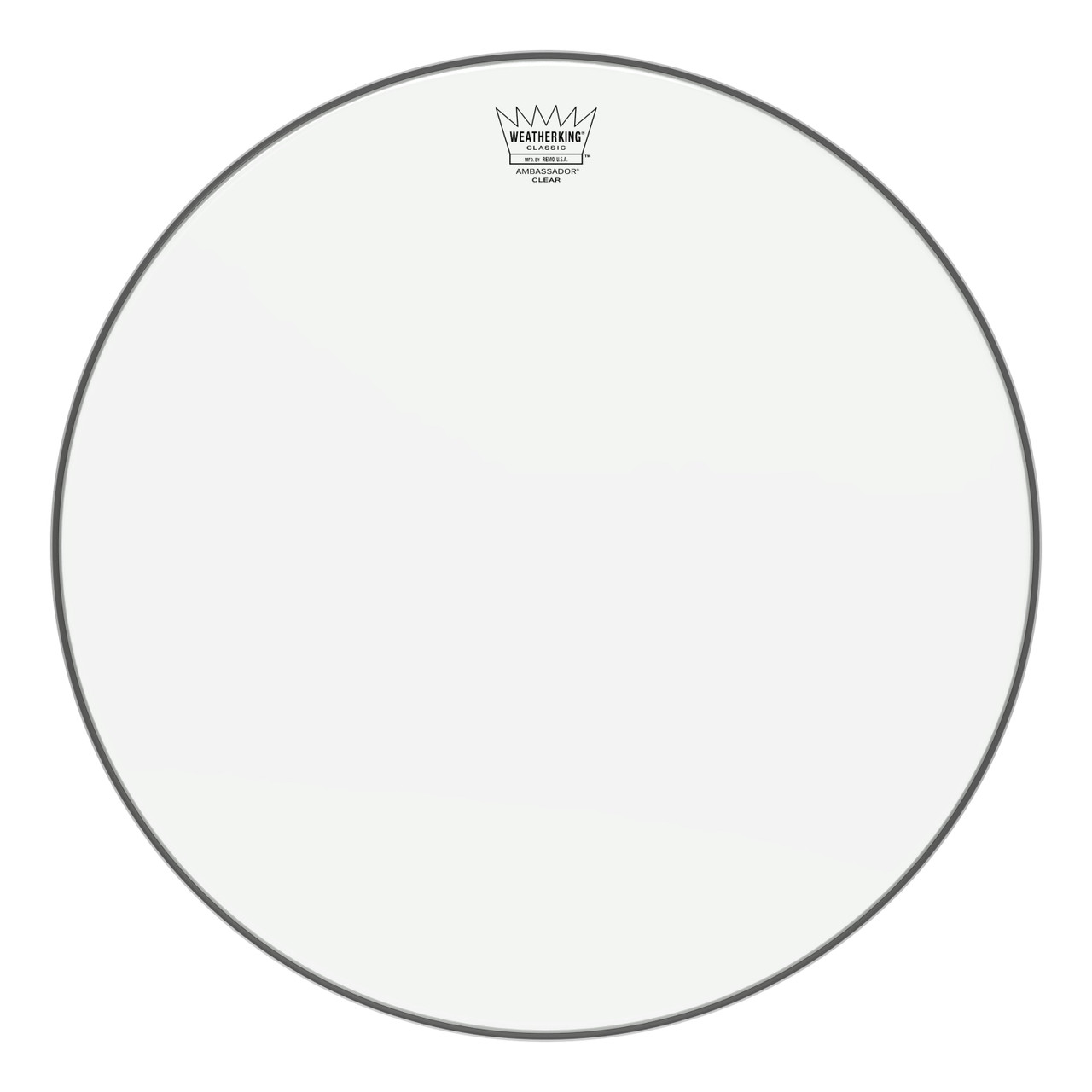Remo 18" Ambassador Clear Batter for Vintage and Custom Drums - Classic Fit Remo 18" Ambassador Clear Batter for Vintage and Custom Drums - Classic Fit