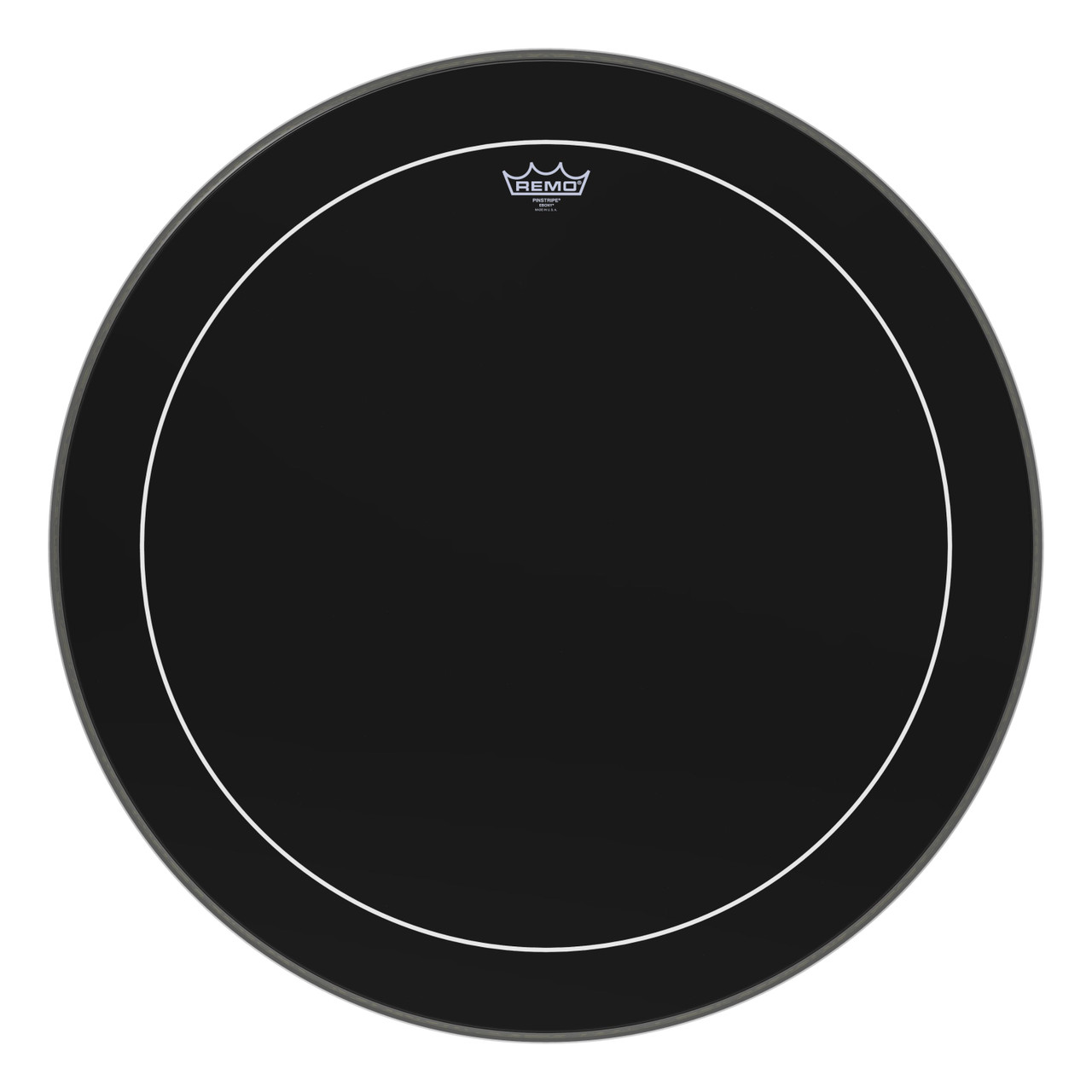 Remo 28" Ebony Pinstripe Bass Drum Head Remo 28" Ebony Pinstripe Bass Drum Head