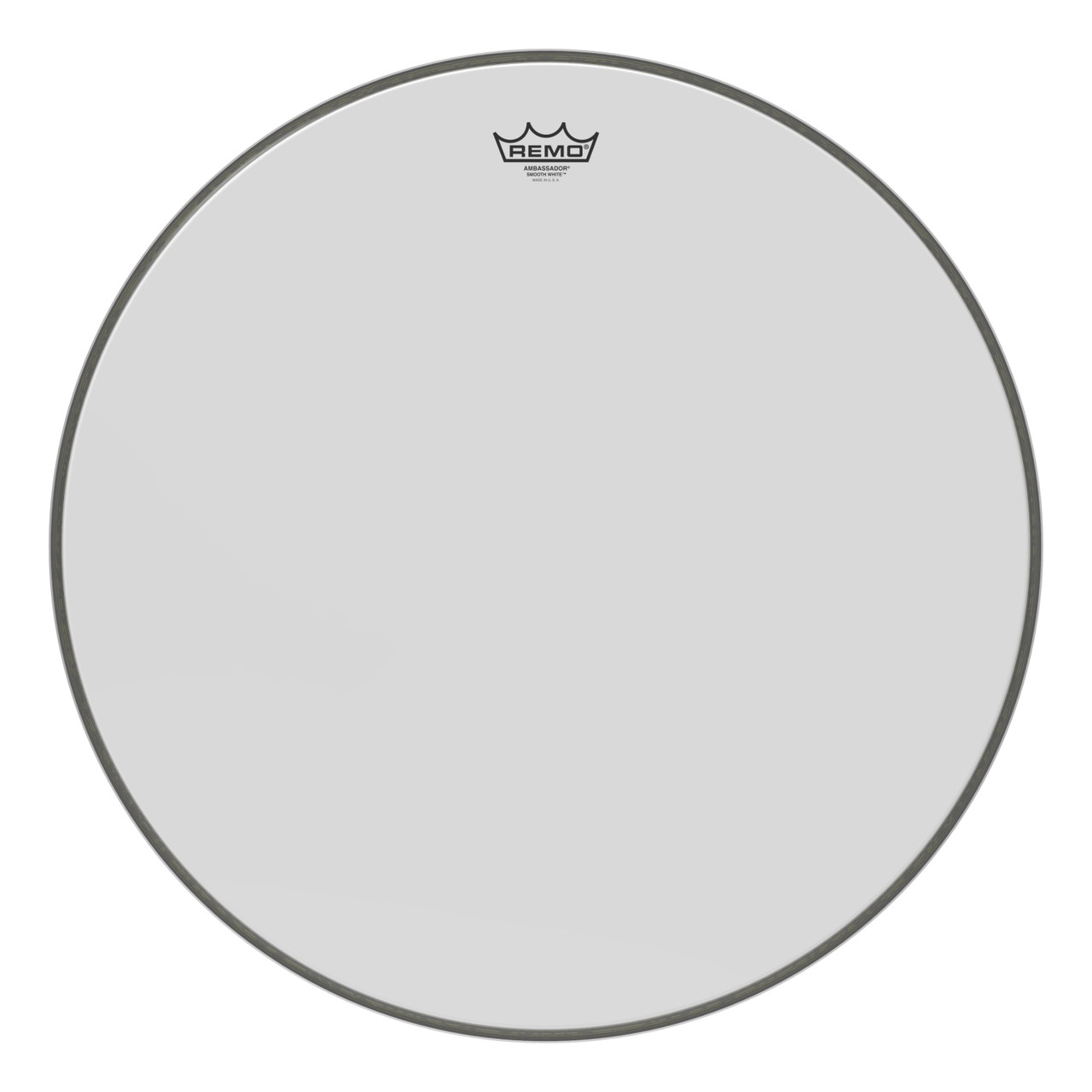 Remo 24" Ambassador Smooth White Bass Drum Head Remo 24" Ambassador Smooth White Bass Drum Head