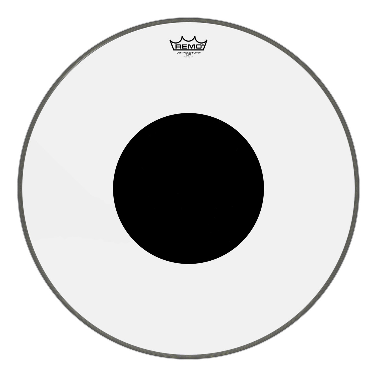 Remo Control Sound Clear with Black Dot 22" Bass Drum Head