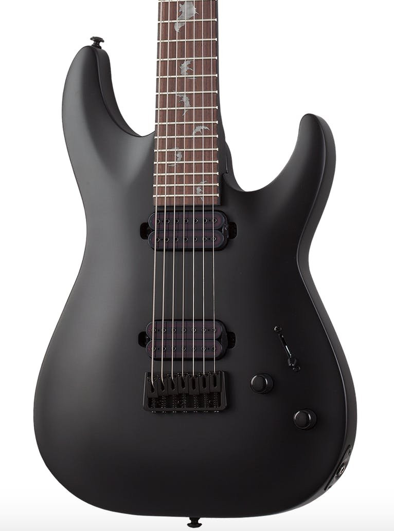 Schecter Damien 7 in Satin Black Schecter Damien 7 in Satin Black
