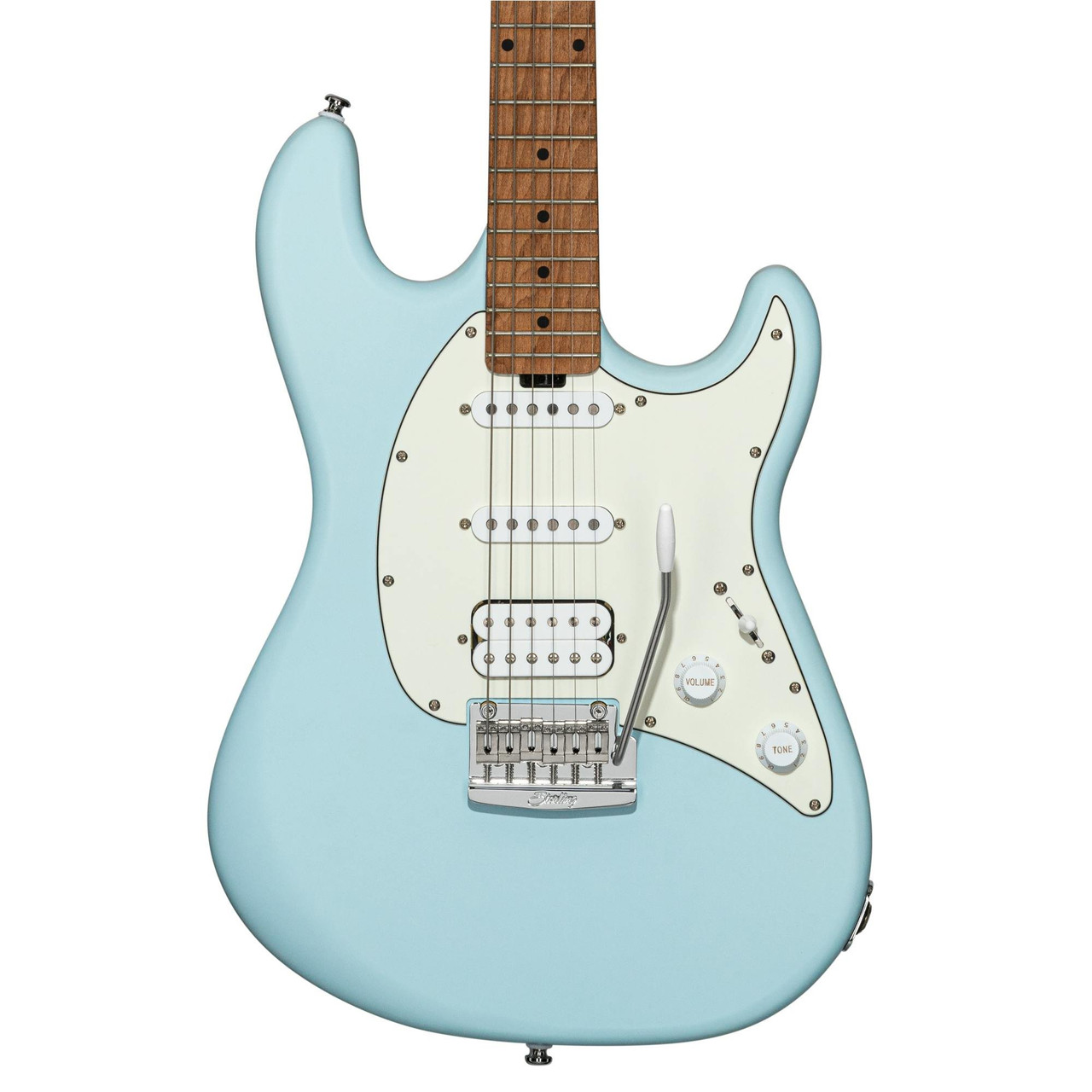 Sterling by Music Man Cutlass CT50 HSS Electric Guitar in Daphne Blue Satin Sterling by Music Man Cutlass CT50 HSS Electric Guitar in Daphne Blue Satin
