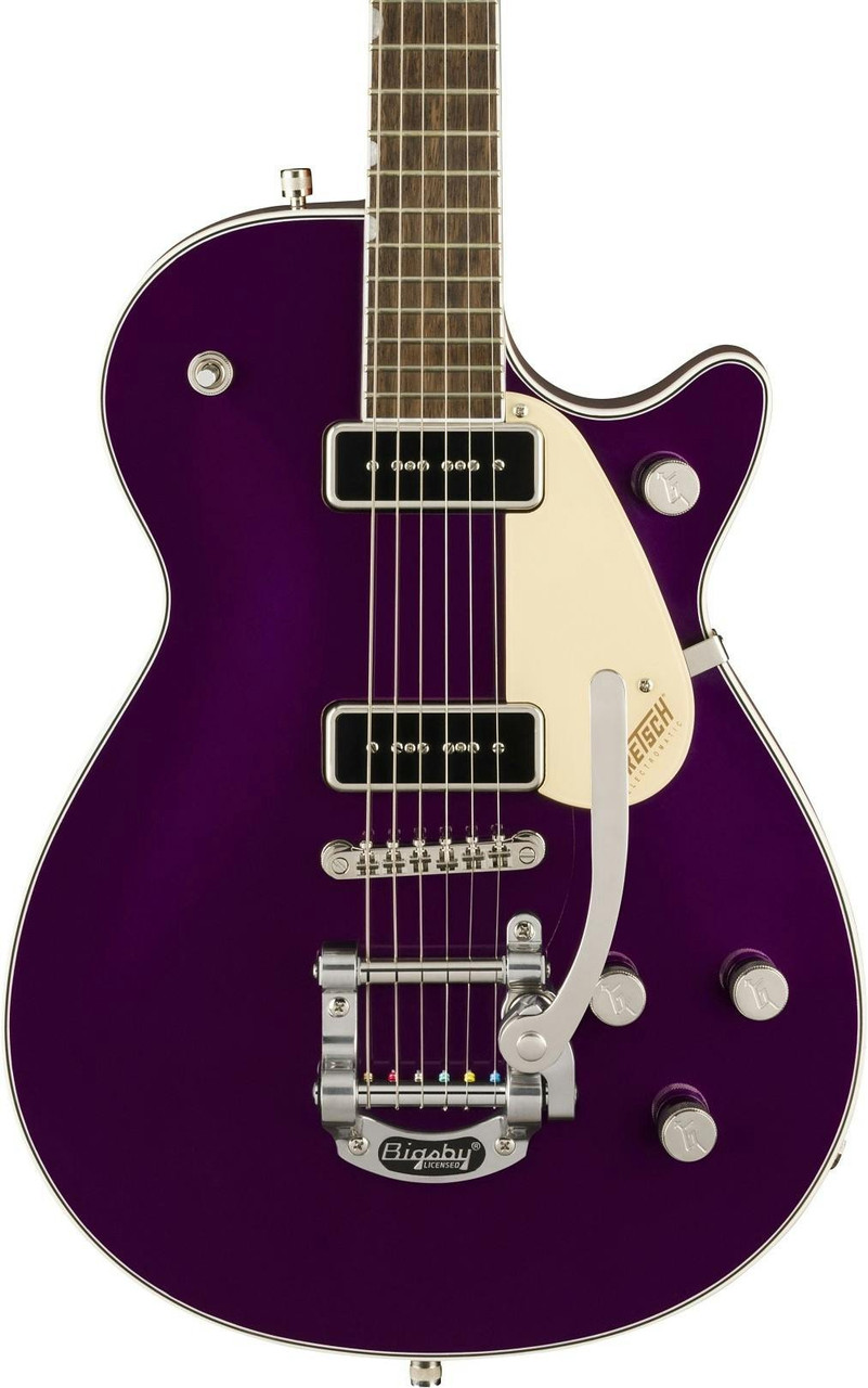 Gretsch G5210T P90 Electromatic Jet Two 90 Electric Guitar in Amethyst with Bigsby Gretsch G5210T P90 Electromatic Jet Two 90 Electric Guitar in Amethyst with Bigsby